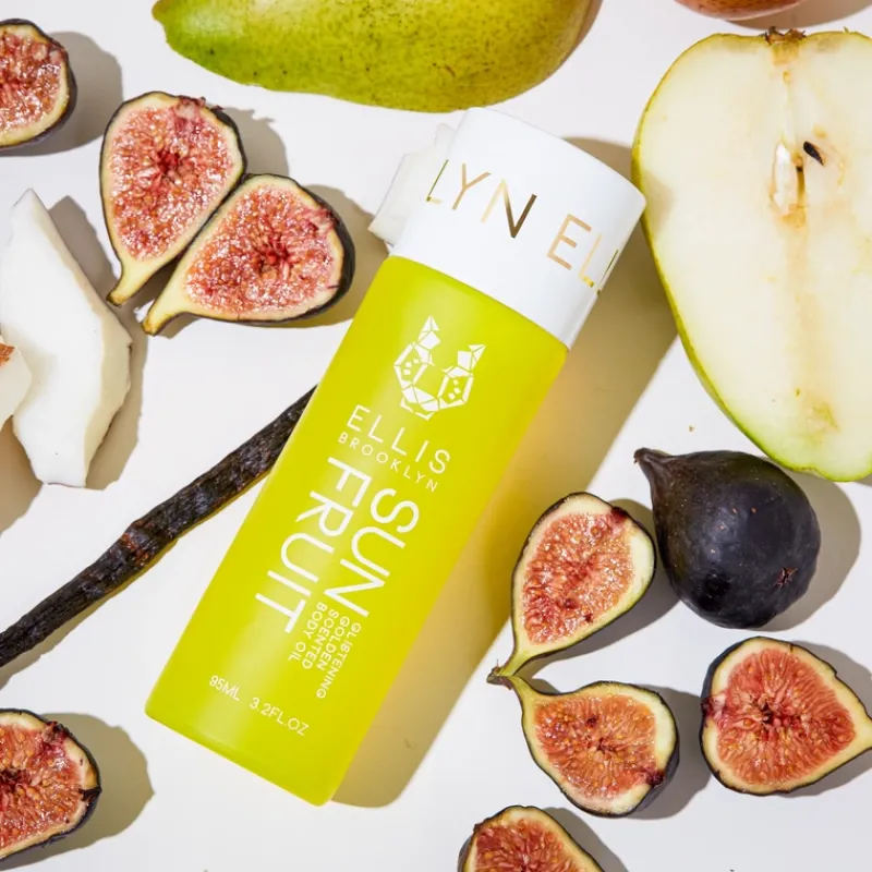 Ellis Brooklyn Sun Fruit Glistening Golden Scented Body Oil | MECCA Fashion