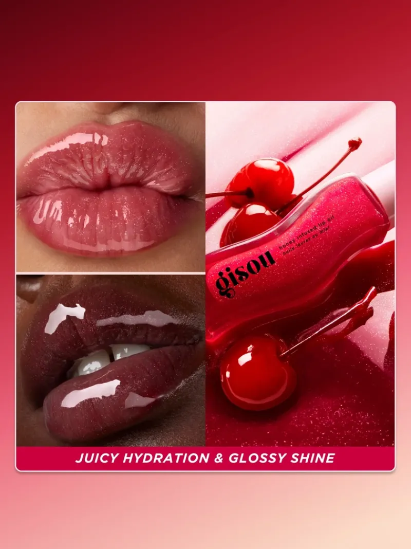 gisou_honey_infused_lip_o_2.webp Gisou Honey Infused Lip Oil Cherry on the Cake | MECCA Sale