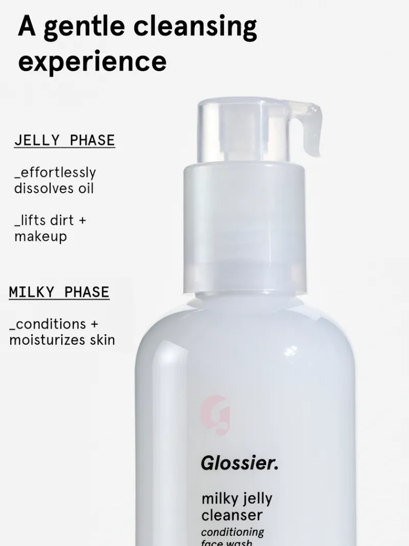 glossier_milky_jelly_gent_3.webp Glossier Milky Jelly Gentle Gel Face Cleanser | MECCA New