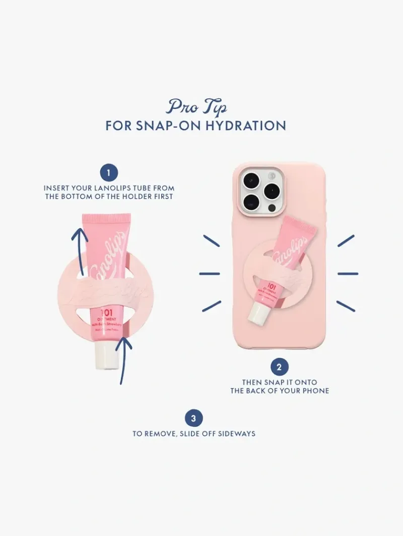 lanolips__ointment_strawb_6.webp Lanolips 101 Ointment Strawberry & Phone Lip Balm Holder | MECCA Online