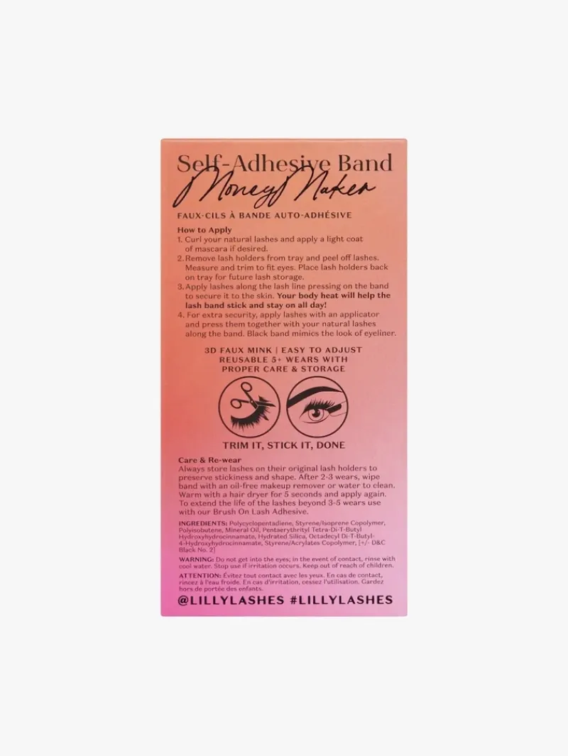 Lilly Lashes Self Adhesive Band 3D Faux Mink MoneyMaker | MECCA Discount