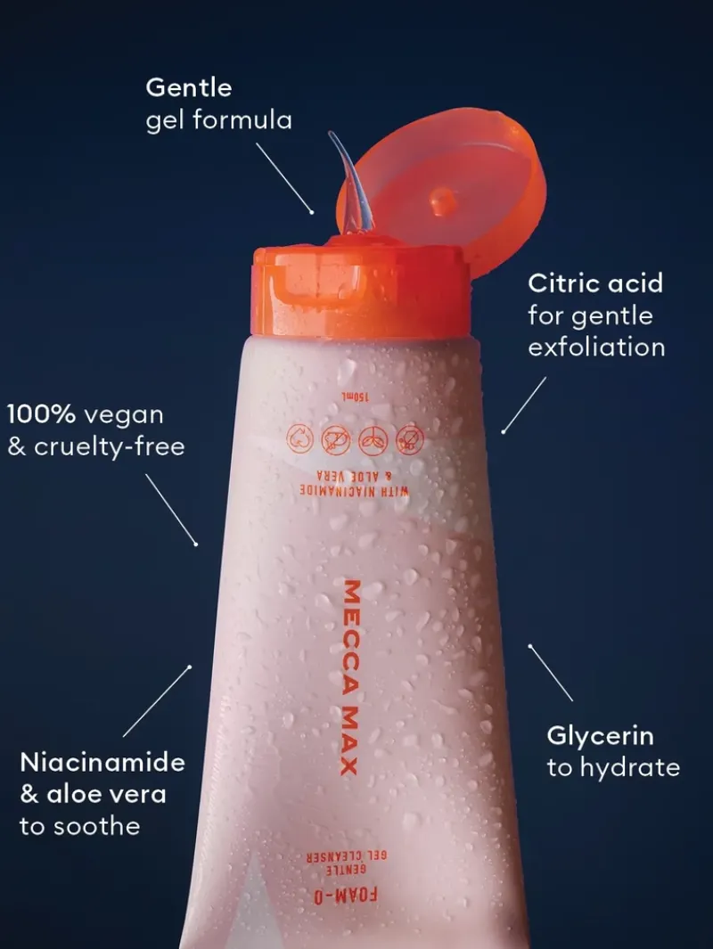 MECCA MAX FOAM-O Gentle Gel Cleanser | MECCA Outlet