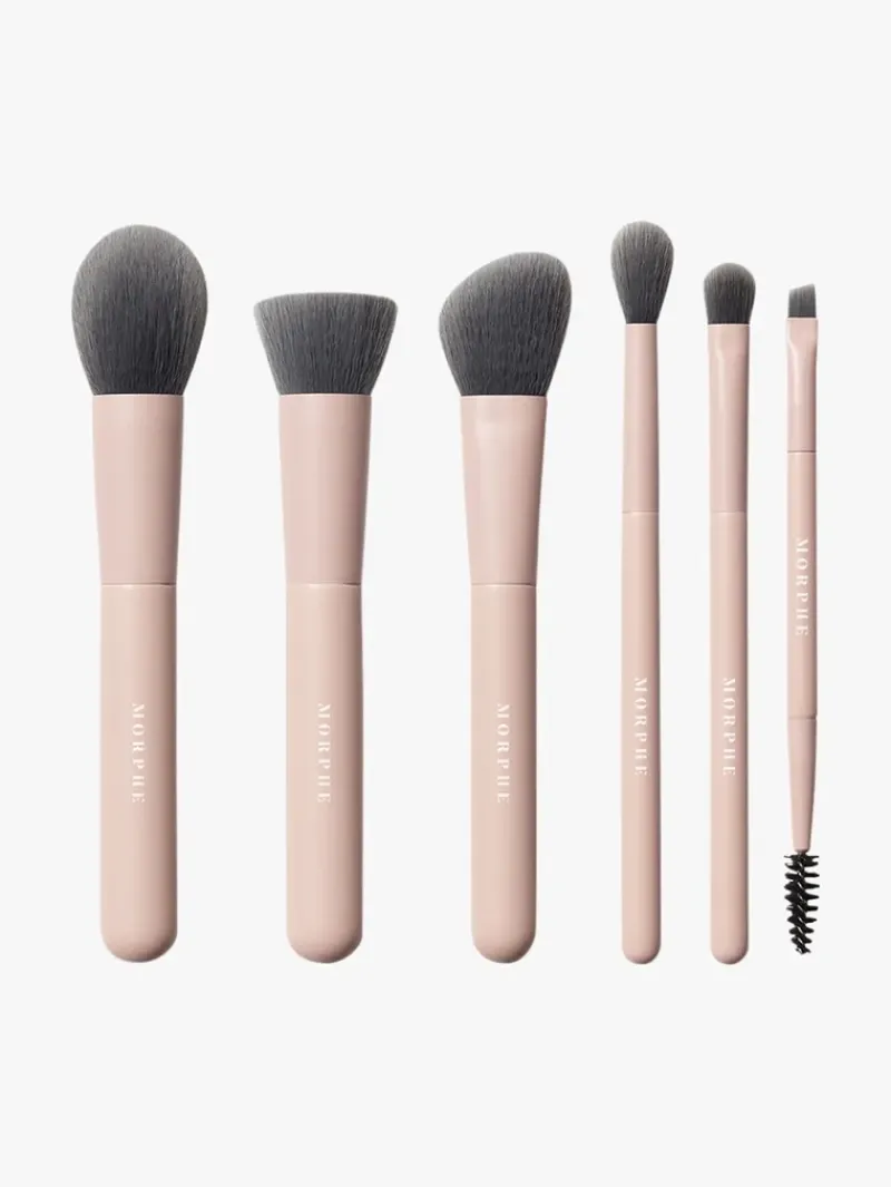 Morphe Travel Shaping Essentials Bamboo & Charcoal Infused Travel Brush Set | MECCA New