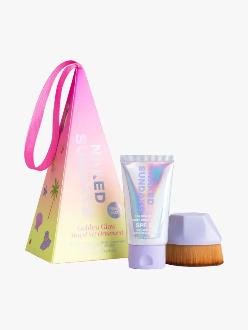 Naked Sundays Golden Glow Travel Set Ornament | MECCA New