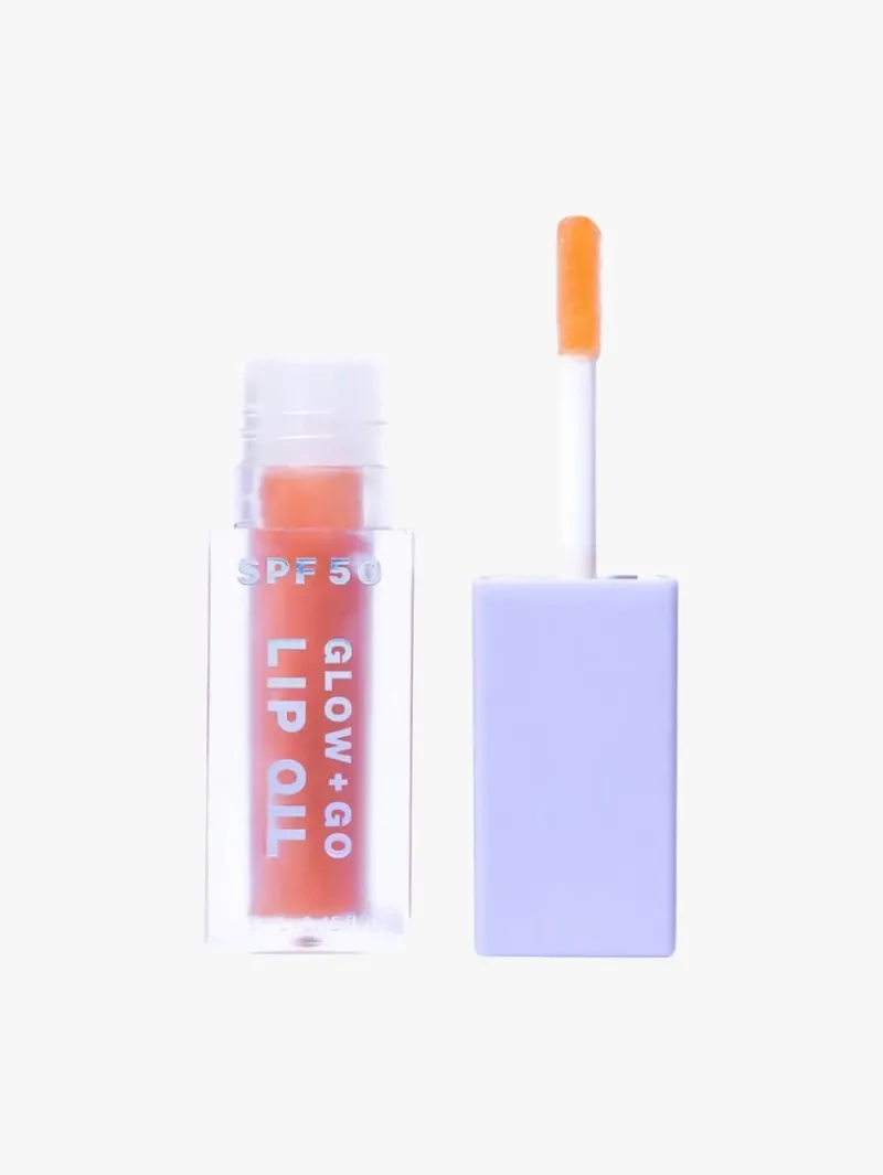Naked Sundays SPF50 Glow + Go Lip Oil in Salted Caramel | MECCA Online