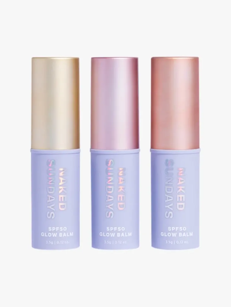 Naked Sundays SPF50 Sheer Glow Balm Sticks Trio Set | MECCA Hot