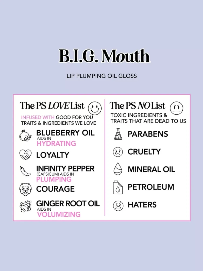 polite_society_big_mouth__7.webp Polite Society B.I.G. Mouth Lip Plumping Oil Gloss | MECCA Best