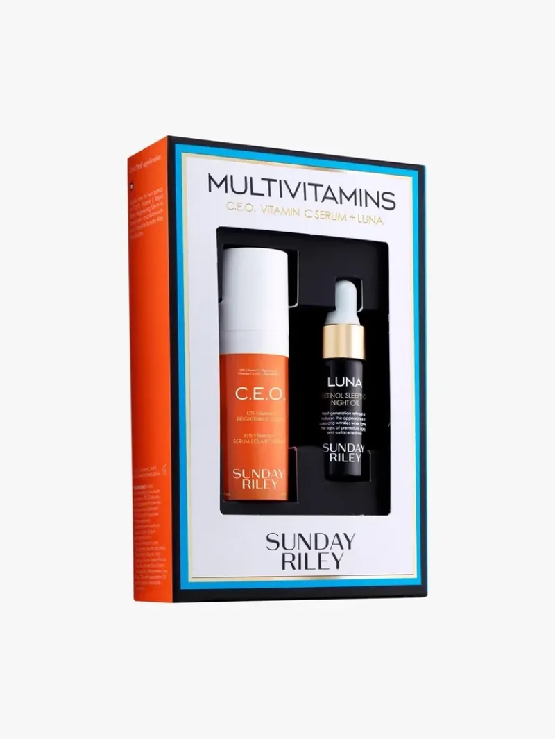 Sunday Riley Multivitamins C.E.O. Vitamin C Serum and Luna Kit | MECCA Best